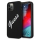 Guess GUHCP12LLSVSBW Apple iPhone 12 Pro Max black white hardcase Silicone Vintage