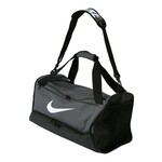 NIKE Sportska torba 'Brasilia 9.5' siva / crna / bijela