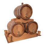 Set hrastovih bačava 2L - 3 komada