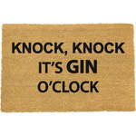 Otirač od prirodnog kokosovog vlakna Artsy Doormats Gin O´Clock, 40 x 60 cm
