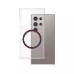 CARE by PanzerGlass® Flagship Case Clear w. Plum Purple QI Galaxy Ultra