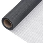 vidaXL Mrežasti zaslon od stakloplastike 112 x 500 cm sivi