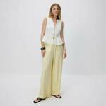 Reserved - LADIES` TROUSERS - svjetložuto svjetložuto 85% VISKOZNO VLAKNO, 15% POLIESTERSKO VLAKNO 696AC-10X