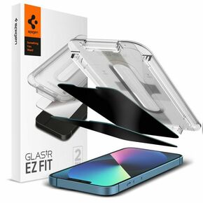 Spigen - Glas.TR EZ-FIT (2 kom) za iPhone 13 / 13 Pro / 14 - Privacy
