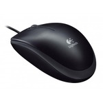 Logitech B110 žičani miš, bijeli/crni