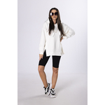 sweatshirt with slits bijela