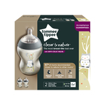Tommee Tippee Closer to Nature® Dekorirane bočice, 260 ml, 2 komada, Sova