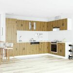 vidaXL Kuhinjski ormar jedinice Set od 2 Artisan oak Konstruirano drvo