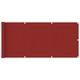 vidaXL Balkonski zastor crveni 75 x 400 cm HDPE