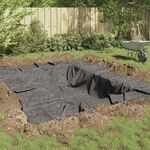 vidaXL Fleece za Ribnjak Sivi Poliester, pamuk 2500 x 100 x 0.28 cm