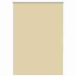 vidaXL Rolo zavjesa Blackout Bež 115x130 cm Širina tkanine 110,7 cm