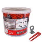 Awtools sustav za niveliranje pločica standard 1,5 mm - 7-15 mm - klips 300 kom. + klin 100 kom.