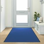 vidaXL Otirač Plava, Crna Poliamid 350 x 120 x 0.9 cm Otirač