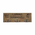 Vješalica - Ljubimci dobrodošli - 10x30cm