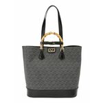 19V69 ITALIA Shopper torba 'REIKO AOP' siva / crna