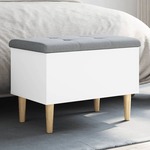 vidaXL Klupa za pohranu bijela 62 x 42 x 46 cm od konstruiranog drva