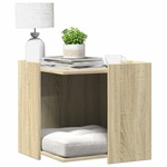vidaXL Kutija z mačji pijesak boja hrasta 53x53x51cm konstruirano drvo