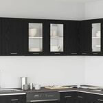 vidaXL Kuhinjski Ormar Crni hrast Konstruirano drvo 80 x 31 x 60 cm