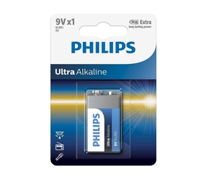 Philips 6LR61E1B/10 - Alkalna baterija 6LR61 ULTRA ALKALINE 9V