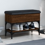 vidaXL Klupa za cipele smeđa boja hrasta 62x32x45 cm konstruirano drvo