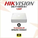 HIKVISION 16 KANALNI 12MP ACUSENSE MREŽNI VIDEO SNIMAČ DS-7116NXI-K1