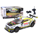 Auto na daljinsko upravljanje Sports Car 1:16 Drift sa promjenjivim kotačima – bijelo/žuti