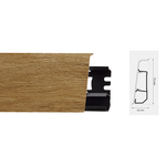 Lajsna za laminat ARBITON PVC Indo duljina 2,5m - visina 70mm - 110 jersey oak