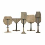 Mauro Ferretti Zidna stalaža čaša za vino cm 71x12,5x41,5