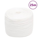 vidaXL Brodski konop svjetlobijeli 8 mm 25 m od polipropilena