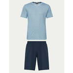 Hanro Pidžama Night & Day 75110 Plava Regular Fit