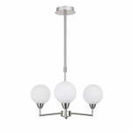 Visilica u srebrnoj boji sa staklenim sjenilom Logos - Candellux Lighting