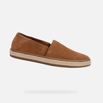 Light brown men's slip on espadrilles Geox Pantelleria - Men's smeđa