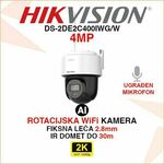 DS-2DE2C400IWG/W HIKVISION 4MP WIFI ROTACIJSKA AI NADZORNA KAMERA