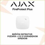 AJAX FireProtect Plus BEŽIČNI DETEKTOR POŽARA I UGLJIČNOG MONOKSIDA