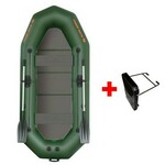 Čamac Kolibri K-290 TP Profi Čvrsto Dno Zeleno + Držač Motora