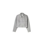 Bershka Prijelazna jakna siva melange 24176214
