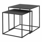 Crni metalni stolići za kavu u setu 2 kom 40x40 cm Fera – Blomus