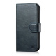 iCarer Oil Wax Wallet Anti-RFID 2in1 Apple iPhone 14 blue