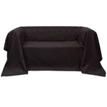 vidaXL Prekrivač za Kauč Mikro-fiber Smeđi 140 x 210 cm