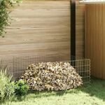 vidaXL Srebrna Metalna žica 100 x 100 x 50 cm Modularna Vrtna ograda