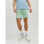 Light green men's basic sweat shorts Jack & Jones New Ba - Men's kaki