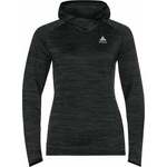 Odlo Women's Run Easy Mid Layer Hoody Black Melange XS Majica za trčanje