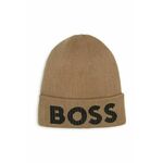 Pamučna kapa za djecu BOSS boja: bež, J51564
