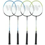 HMS Set reketa za badminton WISH Steeltec 416K, zeleno/plavi