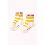 Dječje čarape Tinycottons STRIPES SHORT HEIGHT SOCKS boja: žuta, SS25-458