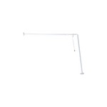 Tendance držač zavjese za kadu s pričvrsnim kablom za strop aluminij, bijeli