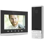 Extel CONNECT 2 video portafon za vrata WLAN kompletan set siva, crna