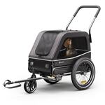 KLARFIT KLARFIT Goldie S Hybrid, prikolica za bicikl za pse, za male/srednje pse, poliesterska mreža