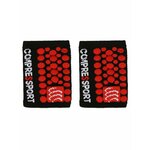 Set traka za ruku Compressport Sweatbands 3D.Dots WSTV2 Black/Red D-T