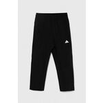 Dječji donji dio trenirke adidas boja: crna, bez uzorka